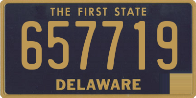 DE license plate 657719