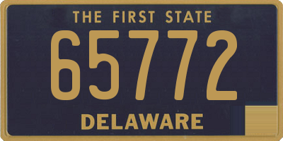 DE license plate 65772