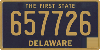 DE license plate 657726