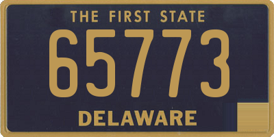 DE license plate 65773