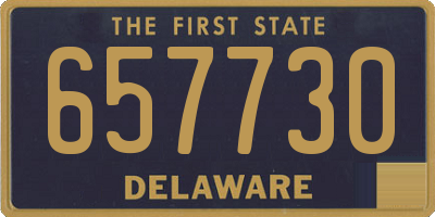 DE license plate 657730