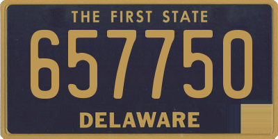DE license plate 657750