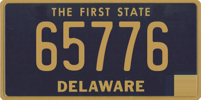 DE license plate 65776
