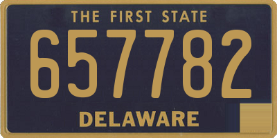 DE license plate 657782