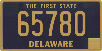 DE license plate 65780