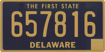 DE license plate 657816