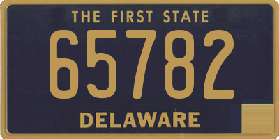 DE license plate 65782