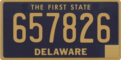 DE license plate 657826