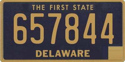 DE license plate 657844