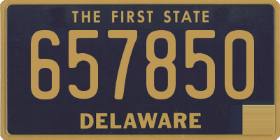 DE license plate 657850