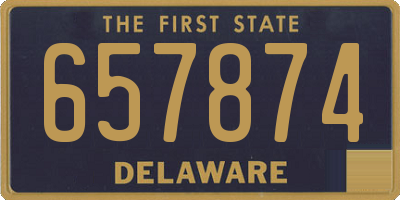DE license plate 657874