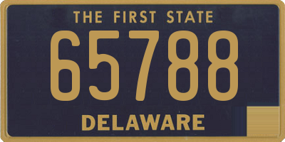 DE license plate 65788