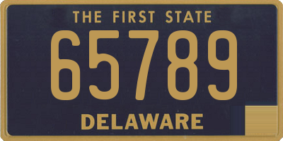 DE license plate 65789