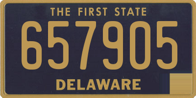 DE license plate 657905