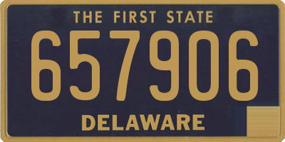 DE license plate 657906