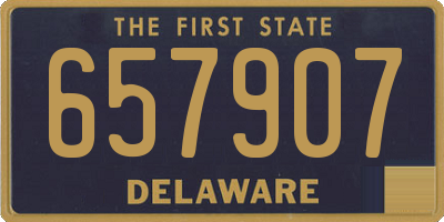 DE license plate 657907