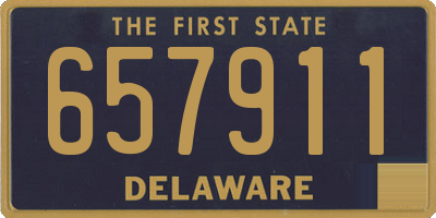 DE license plate 657911
