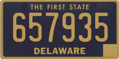 DE license plate 657935