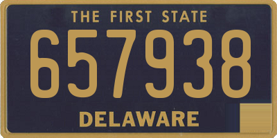 DE license plate 657938