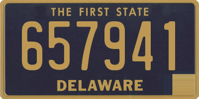 DE license plate 657941