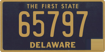 DE license plate 65797