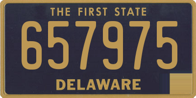 DE license plate 657975