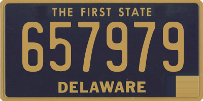 DE license plate 657979