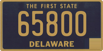 DE license plate 65800