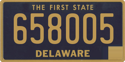 DE license plate 658005