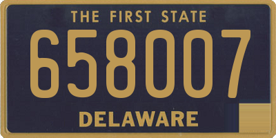 DE license plate 658007
