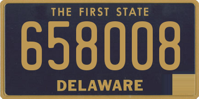 DE license plate 658008