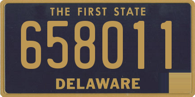 DE license plate 658011