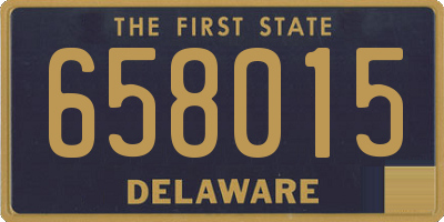 DE license plate 658015