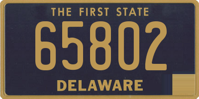 DE license plate 65802