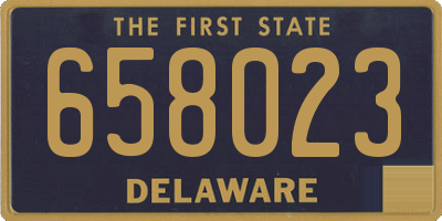 DE license plate 658023