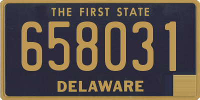 DE license plate 658031