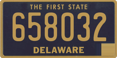 DE license plate 658032