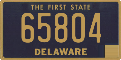 DE license plate 65804