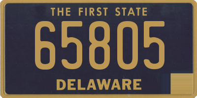 DE license plate 65805