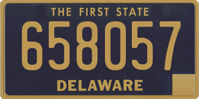 DE license plate 658057