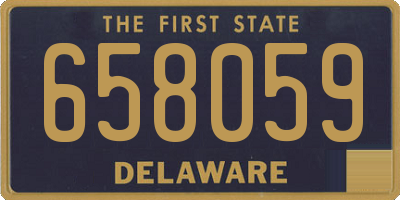 DE license plate 658059