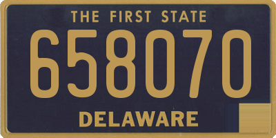 DE license plate 658070