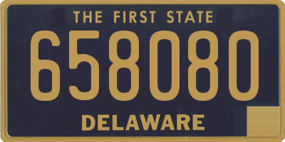DE license plate 658080