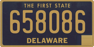 DE license plate 658086