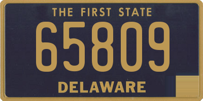 DE license plate 65809