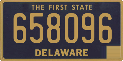 DE license plate 658096