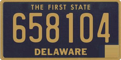 DE license plate 658104