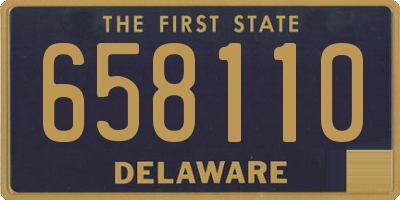 DE license plate 658110