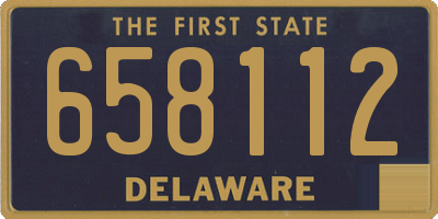 DE license plate 658112