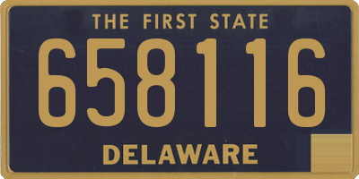 DE license plate 658116